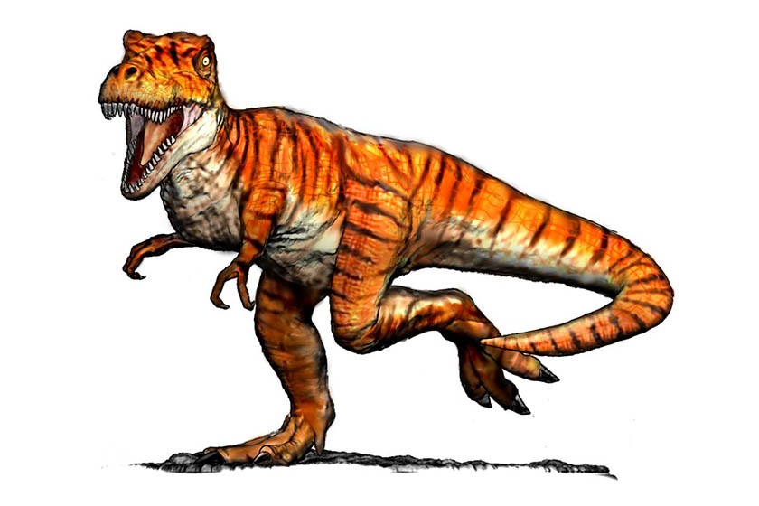 恐竜のスケッチ例。